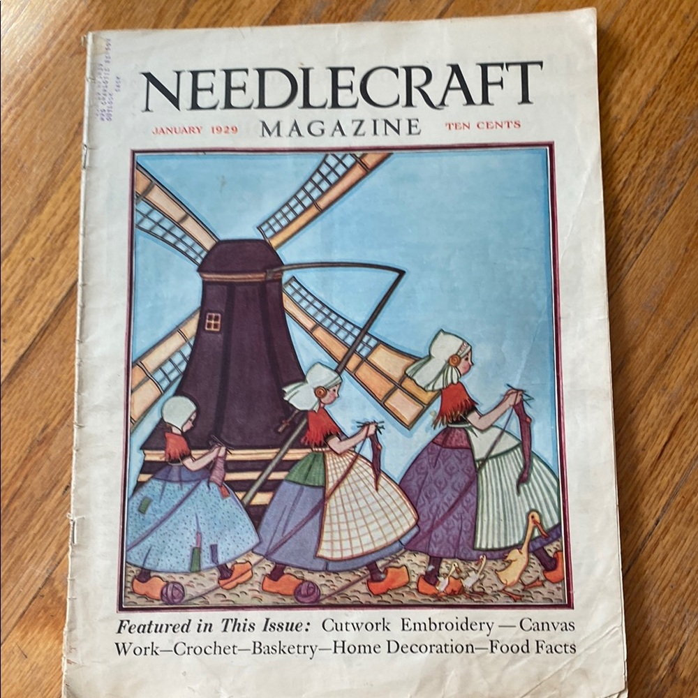 Vintage Needlecraft Magazine Cover Art